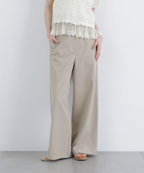 〈N.〉ツイルワイドパンツ