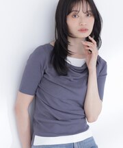 ドレープレイヤードライクニット