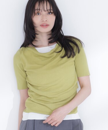 ドレープレイヤードライクニット