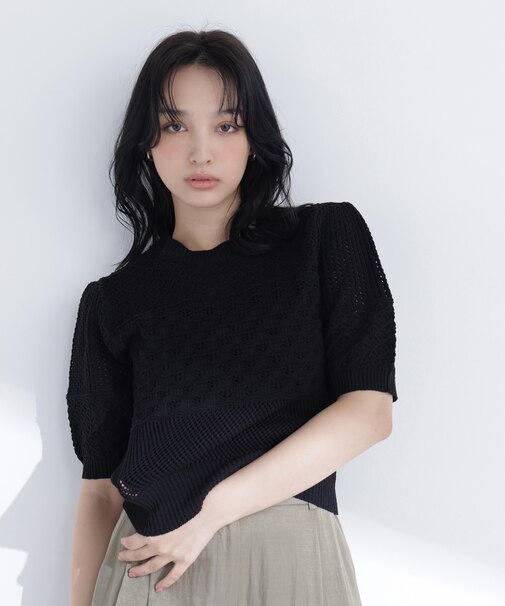 パッチワークニット