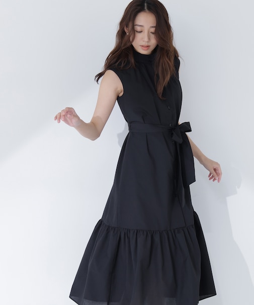 ティアードベルテッドワンピース