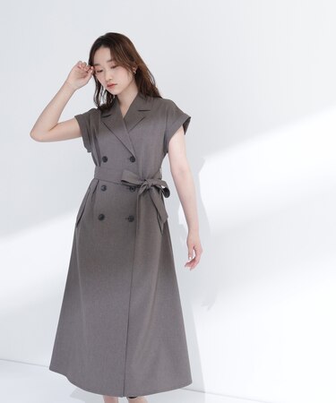 ベルテッドトレンチワンピース