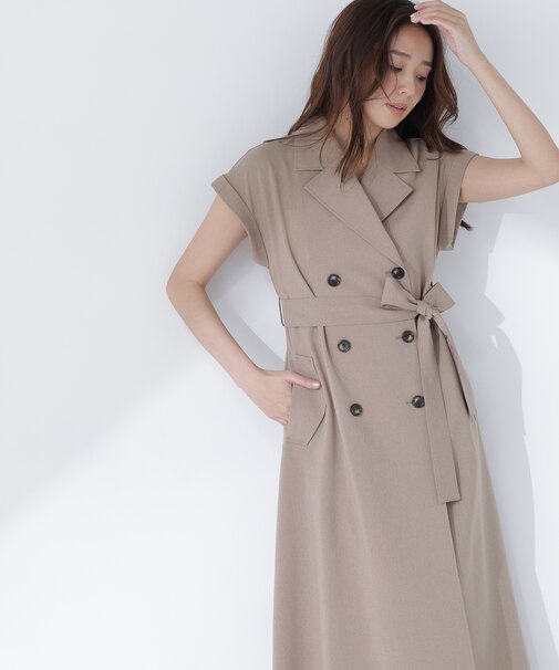 ベルテッドトレンチワンピース