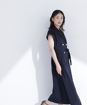 ベルテッドトレンチワンピース