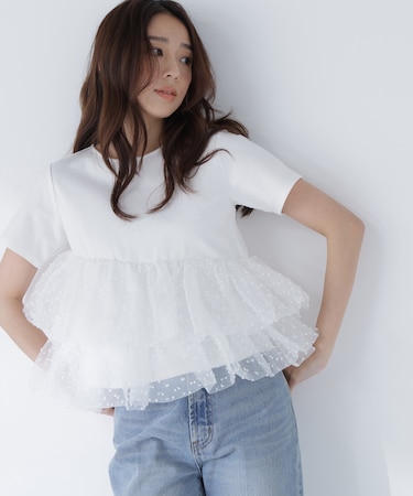 カットドビーティアードカットソー