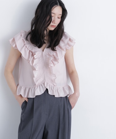〈N.〉ラッフルブラウス