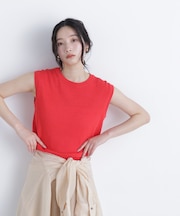 ノースリーブリラクシーニット