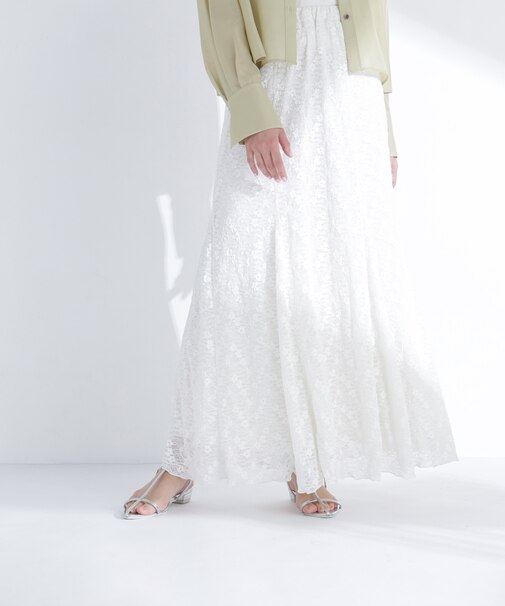 切替レースマーメイドスカート