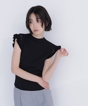 アイレットフリルニット