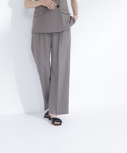 スタイルアップ SETUP ワンタックワイドパンツ