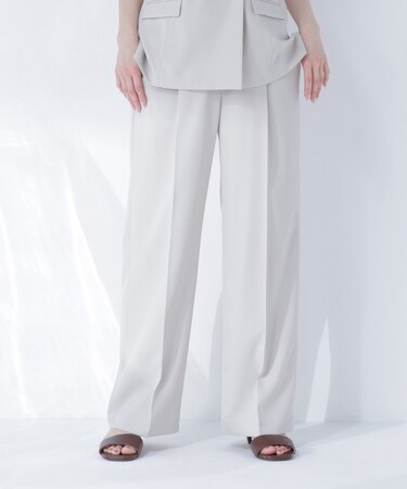 スタイルアップ SETUP ワンタックワイドパンツ