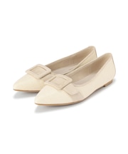 ベルテッドフラットシューズ