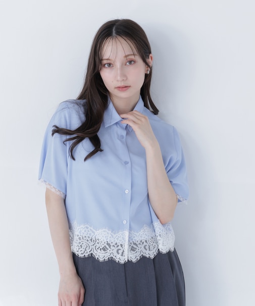 レースドッキングシャツ