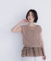 ニットセットティアードキャミ