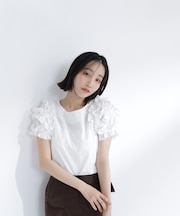 ティアードフリルスリーブブラウス