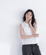 メタルポイントノースリーブカットソー