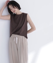 メタルポイントノースリーブカットソー