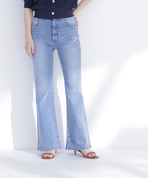 フレアデニムパンツ