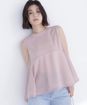 ジョーゼットペプラムブラウス