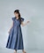 〈山本里菜さんコラボ〉リボンラッフルシャツワンピース