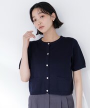 ＜追加生産予約＞シルクブレンドカーディガン半袖