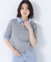 シャツドッキングケーブル半袖ニット