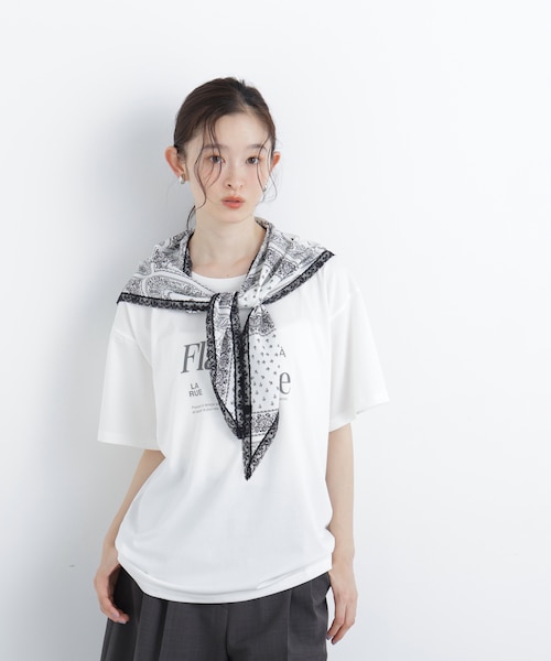 N.〉スカーフ付ビッグTシャツ｜ナチュラルビューティーベーシックの