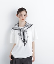 〈N.〉スカーフ付ビッグTシャツ