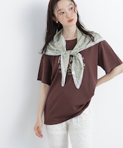 〈N.〉スカーフ付ビッグTシャツ
