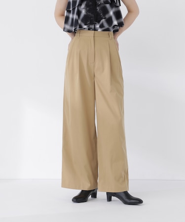 ツータックワイドパンツ
