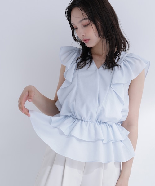NATURAL BEAUTY BASIC ＜山本里菜さんコラボ＞シャツワンピース
