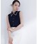 〈山本里菜さんコラボ〉レーストリミングカラーブラウス