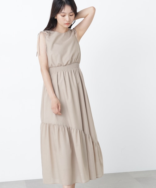 〈N.〉ショルダーリボンワンピース