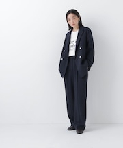 ダブルブレスト SETUP ワイドパンツ