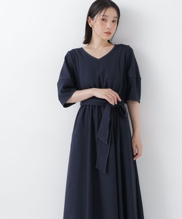 ランタンスリーブフレアワンピース