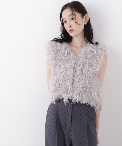 〈N.〉フェザーヤーンニット