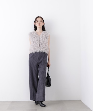 〈N.〉ドットプリントパンツ