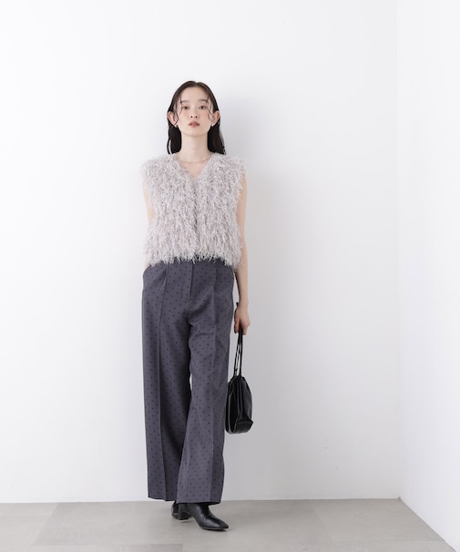〈N.〉ドットプリントパンツ