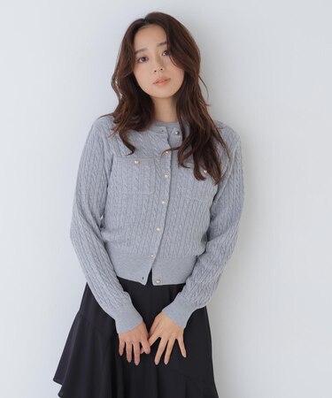 ＜一部店舗・mix.tokyo 限定カラー：レッド＞ミニケーブルアンサンブル 26AW