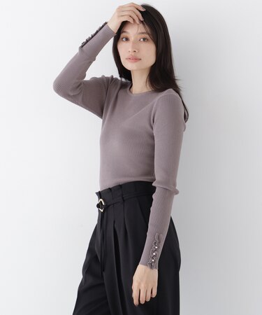 フリルカフスプルオーバー