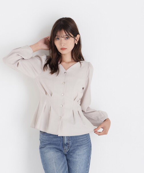 ＜ちょうど、いい服＞きゅっと、メリハリ仕掛けトップス