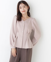 <ちょうど、いい服>きゅっと、メリハリ仕掛けトップス