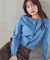 ＜EC限定カラー：ネイビー系＞＜ちょうど、いい服＞“それどこの？”褒められ配色カーディガン