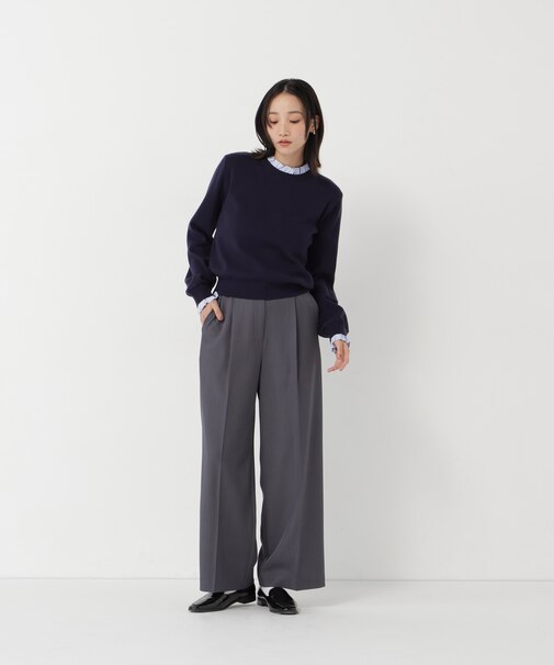 <ちょうど、いい服>いつでもどこでも。ロングシーズンワイドパンツ