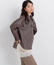 〈N.〉フェイクレザーＣＰＯジャケット