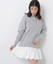 〈N.〉バルーンミニニットワンピース