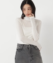 ハイネックカットソー