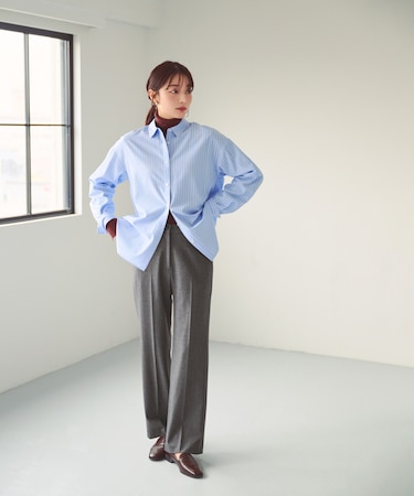 ＜ちょうど、いい服＞立ち姿に自信が持てる洗練パンツ