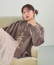 ＜EC限定カラー：モカ＞＜ちょうど、いい服＞“いつもの”が見違えるハーフコート