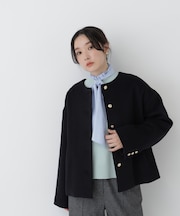 ＜EC限定カラー：モカ＞＜ちょうど、いい服＞“いつもの”が見違えるハーフコート
